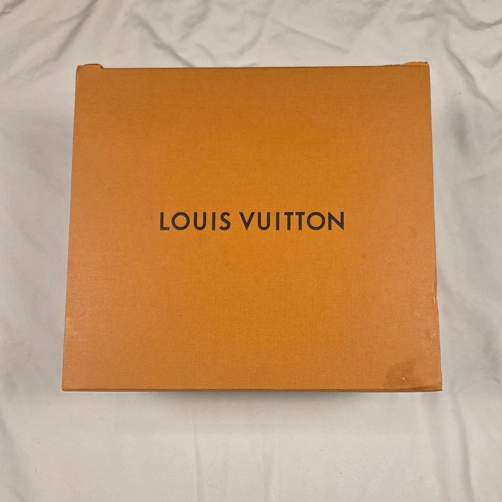 Authentic Louis Vuitton Storage Box Large Orange Magnetic Folding Luxury